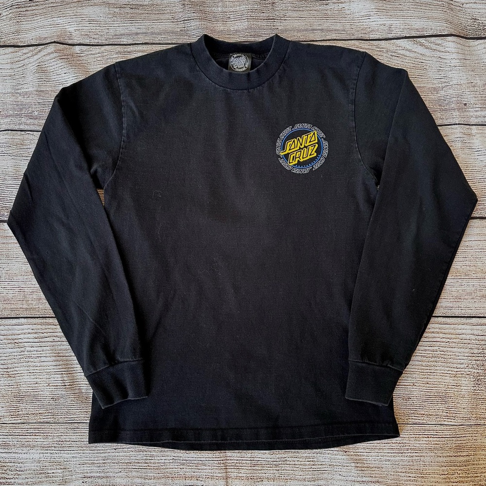 Santa Cruz Skateboards Black Long Sleeve Tee Men’s Sz S
